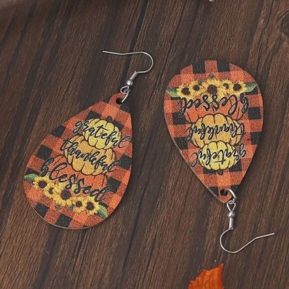 Fall festive dangle earrings - Picture 6 of 6